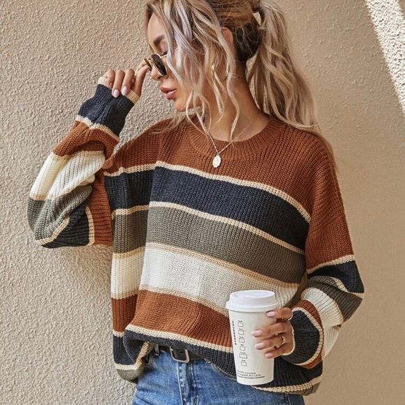 NWOT SHEIN sweater/jumper multicolored - Picture 5 of 9